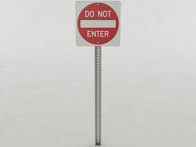 Do Not Enter Sign