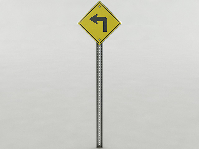 Left Turn Sign