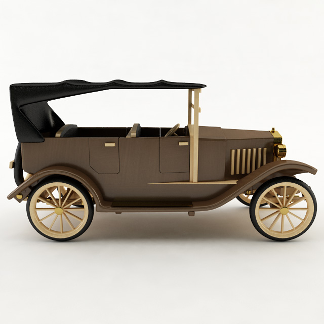 Vintage Wooden Car 22